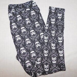 Miss T's Fashion Leggings Womens TC2 size 20 to 26 Black White Storm Troopers
